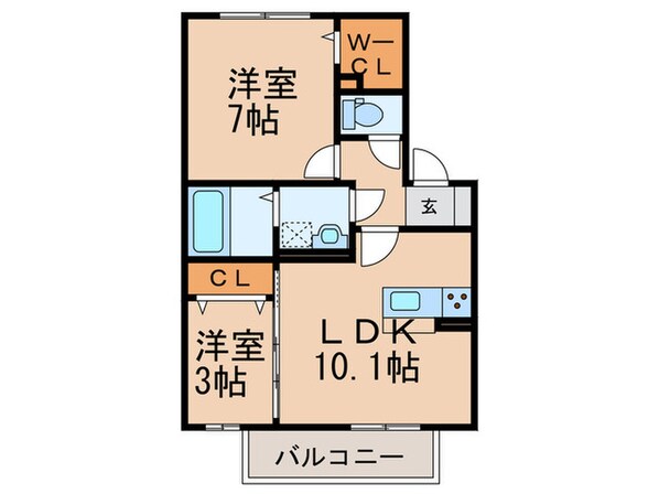 アンヌプリの物件間取画像